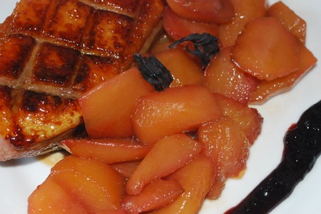 Magret_de_canard_aux_p_ches__miel_et_hibiscus_006