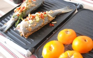 Bar anisé et légumes au grill 7